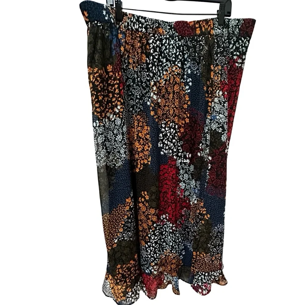 Maurices Patchwork Maxi Skirt - Boho Floral Multicolour XXL - Picture 10 of 16